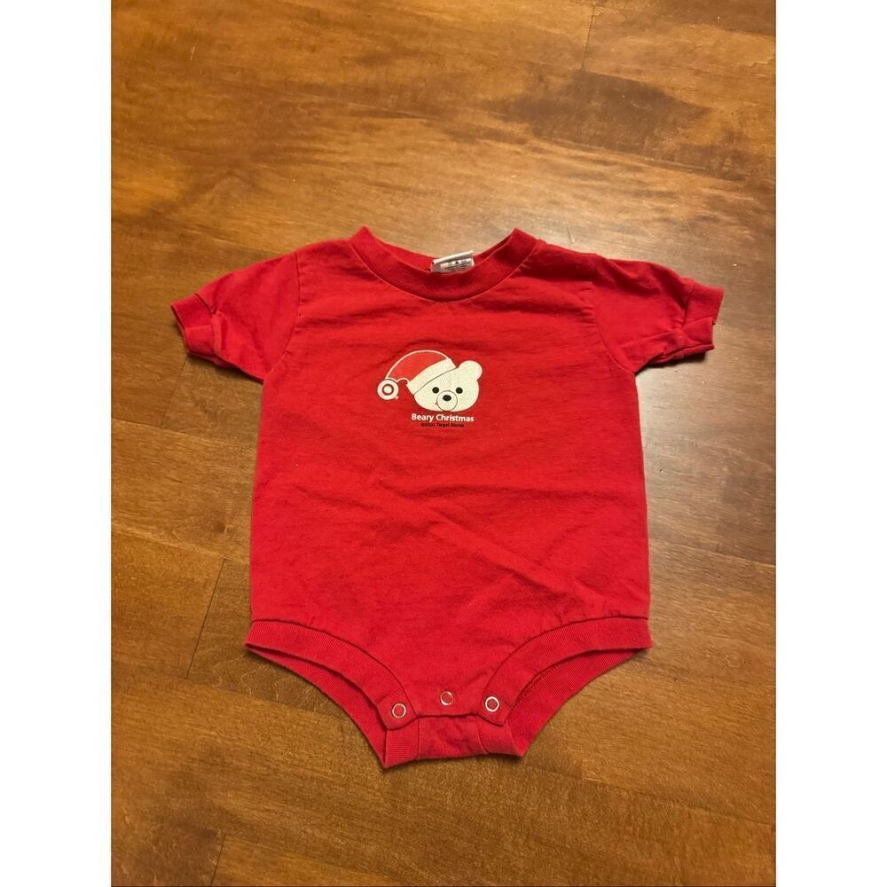 Vintage 2000 baby target beary Christmas one piece size 18 m